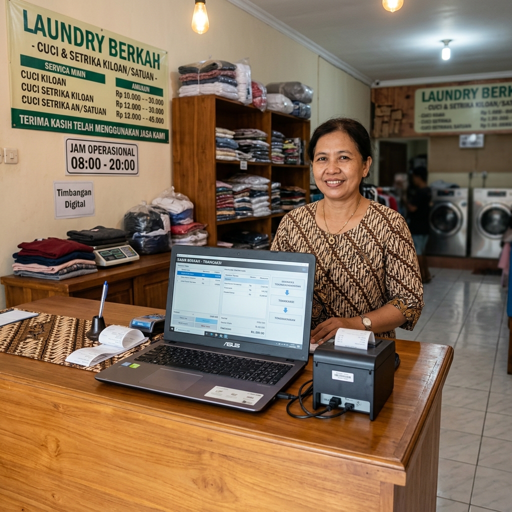 Clean POS System Counter